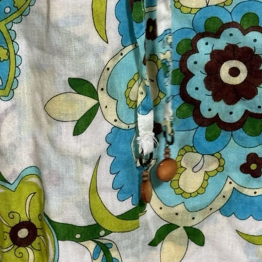 Tommy Bahama Women’s Small Floral Tunic Top Swim Cover Up Beachy Vacation Cruise